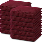 Homaxy 100% Cotton Waffle Weave Kitchen Dish Towels, Ultra Soft Absorbent Quick by Homaxy