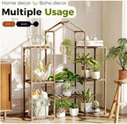 Bamworld Plant Stand Indoor Hanging Plant Shelf Outdoor Large Plant Rack for Multiple Plants Boho Home Decor Plant Gift for Mom Woman - Image 7