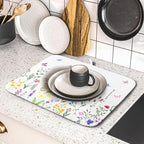 Watercolor Floral Dish Drying Mat - Image 5