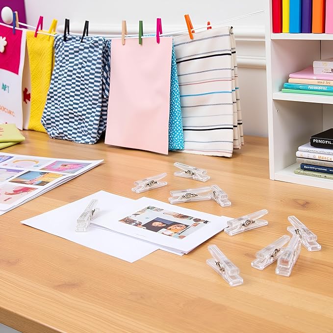 20pcs Photo Clip, 2.5cm Mini Clothes Pegs, Plastic Clothespins - Image 6