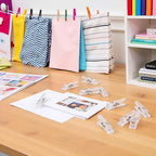 20pcs Photo Clip, 2.5cm Mini Clothes Pegs, Plastic Clothespins - Image 6