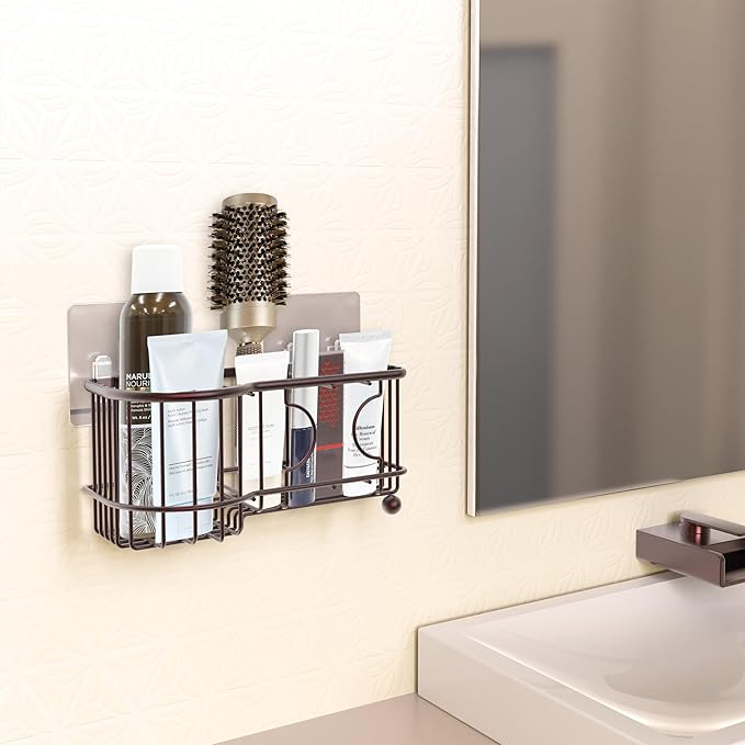 Simple Houseware 6 Slots Toothbrush Holder Adhesive Wall Organizer - Image 4