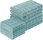 Microfiber Kitchen Towels and Dishcloths Set, 26 X 18 Inch and 12 X 12 Inch by Puomue