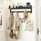 AMBIRD 35 inch Wall Hooks with Shelf, Coat Rack Wall Mount, Large Coat Hanger - Image 8
