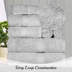 Superior Egyptian Cotton Pile 9 Piece Towel Set, Includes 3 Bath, 3 Hand - Image 7
