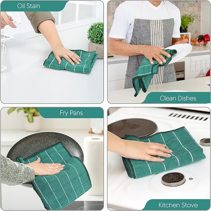 Utopia Towels - Microfiber Kitchen Towels, Super Absorbent 18 x 26 Inches - Image 4