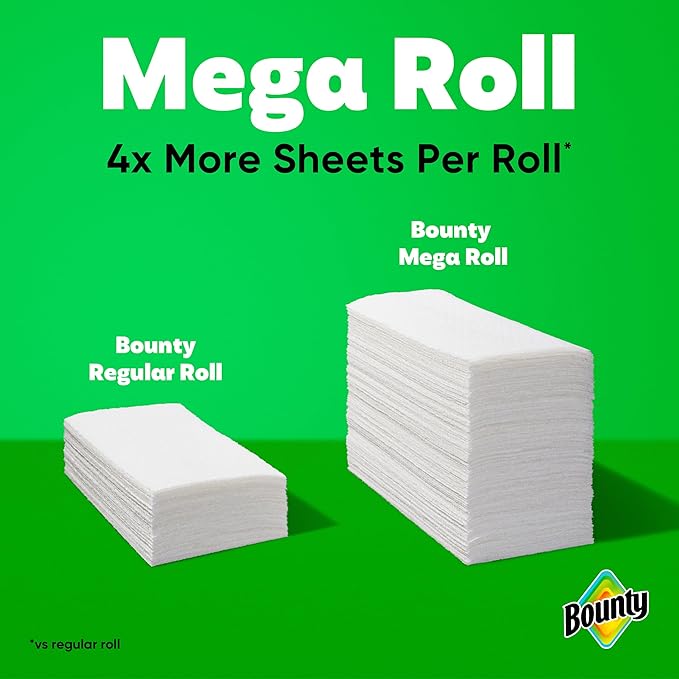 Bounty Select-A-Size Paper Towels, 2 Mega Rolls = 8 Regular Rolls - Image 5