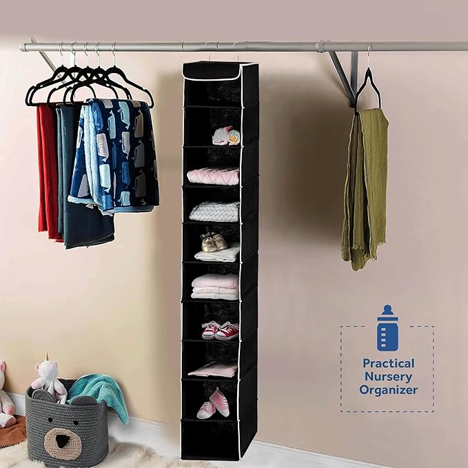 ZOBER Hanging Closet Organizer, 10-Shelf - Image 2