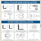 OmHome Magnetic Door Stop Soft Magnetic Door Catch, Magnetic Door Stoppers - Image 9