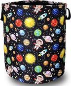 Funny Astronaut Laundry Basket Foldable by SELIONLIKN