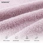 SEMAXE Purple Hand Towels for Bathroom, 100% Cotton Towels - Image 3