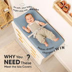 2-Pack Baby Changing Pad Cover for Girl, Boy - Image 2