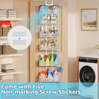 Over The Door Organizer, Metal Hanging Door Organizer - Image 6