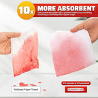 HOMERHYME White Microfiber Cleaning Cloth, 150 Pack Shop Towels All-Purpose - Image 5