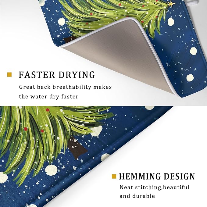 Christmas Tree Dish Drying Mat 18 x 24 Inch - Image 3