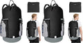BALEINE 120L Laundry Bag Backpack, 900D Oxford Fabric Large Travel Laundry Bags by BALEINE