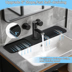 5° Slope Kitchen Sink Faucet Mat, Kitchen Sink Splash Guard, Silicone Material - Image 2