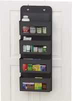 Simple Houseware 4 Clear Window Pocket Over Closet Door Storage Hanging - Image 3