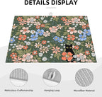 Black Cat Floral Dish Drying Mat - Image 4