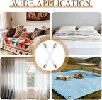 16 Pcs Bed Sheet Straps Sets-2 Style Adjustable Bed Sheet Fasteners Holders - Image 6