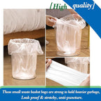 8 Gallon 60pcs Medium Clear Trash Bags Strong Clear Garbage Bags, Bathroom - Image 5