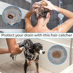 50 PCS Disposable Shower Drain Hair Catcher 3.54 Inches Round Drain Hair - Image 4