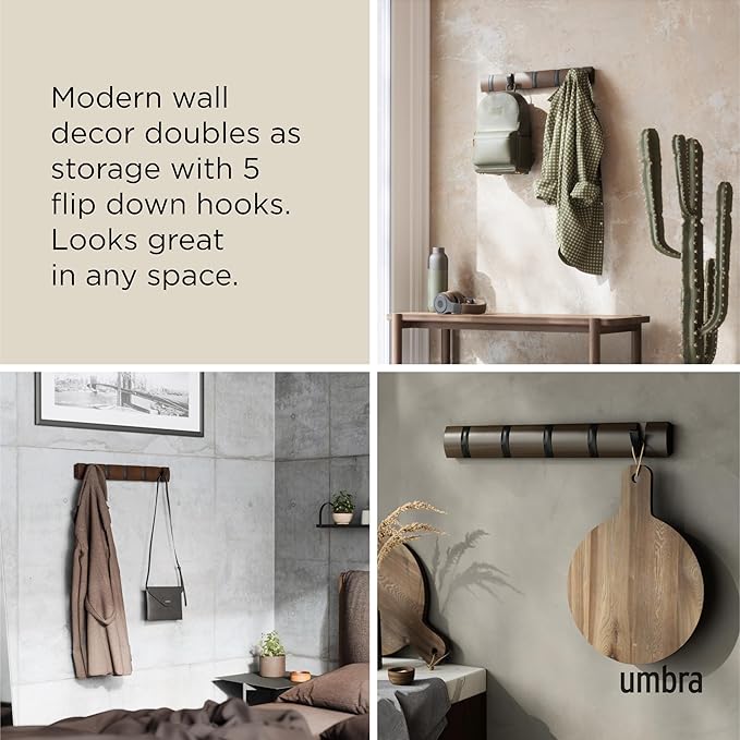 Umbra Flip Wall-Mounted Coat Rack - Image 4