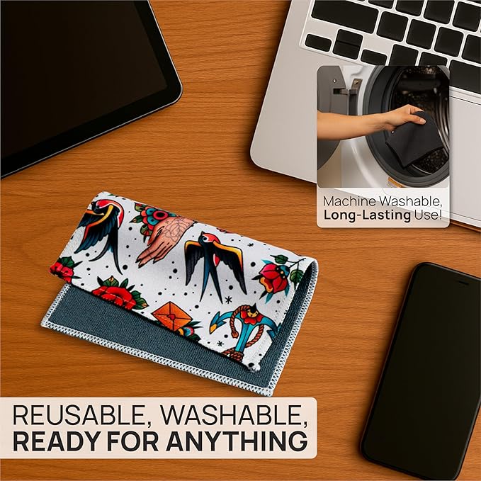 Quick Cloth Microfiber Glasses Cleaning Cloths – 5x7, 2 Pack - Image 4