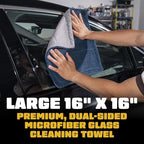 Chemical Guys Clean Stroke Dual-Sided Microfiber Glass Towels - Image 3