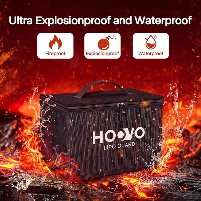HOOVO Lipo Bag, Fireproof and Explosionproof LiPo Battery Bags - Image 5