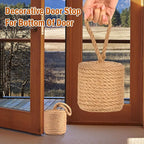 Decorative Door Stoppers for Bottom of Door4 lb Rope Knot Door Stop Weighted - Image 6