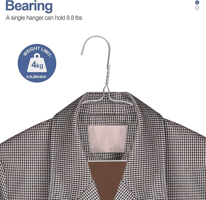 SPECILITE Metal Wire Hangers 100 Pack, Bulk - Image 2