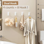 Self Adhesive Towel Hooks: Extra Strong 13LB, Stainless Hook - Image 3