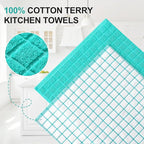 Homaxy Premium Cotton Kitchen Towels 16"x 28", Large Natural Ring Spun 390 GSM - Image 2