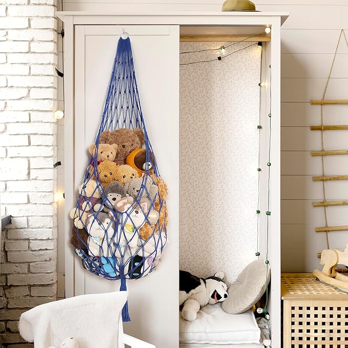 Stuffed Animal Storage Toy Hammock Corner Hanging Net - Image 8