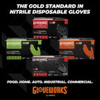 GLOVEWORKS 8 Mil Orange Nitrile Disposable Gloves Heavy Duty Industrial RDT - Image 8