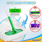 KEEPOW Reusable Microfiber Mop Pads Compatible - Image 2