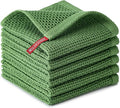 BOOMIBOO 6-Pack Kitchen Dish Cloths, 100% Cotton Waffle Weave, Ultra Soft by BOOMIBOO