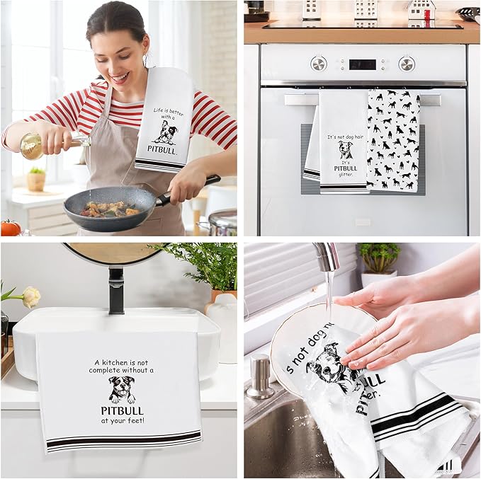 R HORSE Pitbull Kitchen Dish Towel - Image 4