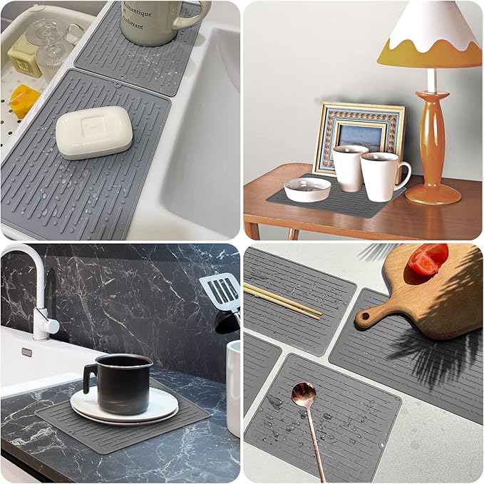 Dish Drying Mats, Heat-resistant Silicone Mat - Image 6