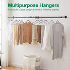 Plastic Coat Hangers 50-Pack, Space Saving Closet Hangers - Image 7