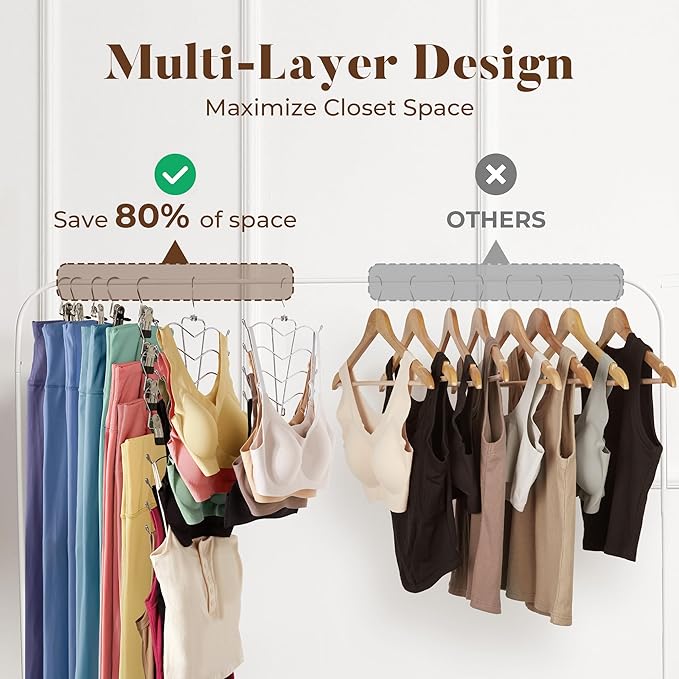 HOUSE DAY Tank Top Hanger 2 Pack and Yoga Pant Hangers - Image 3