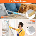 Carpet Rake for Pet Hair Removal, 2 in 1 Pet Hair Remover Tool - Image 3