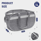Collapsible Laundry Baskets, Foldable Tear Proof Pop Up Hamper - Image 3