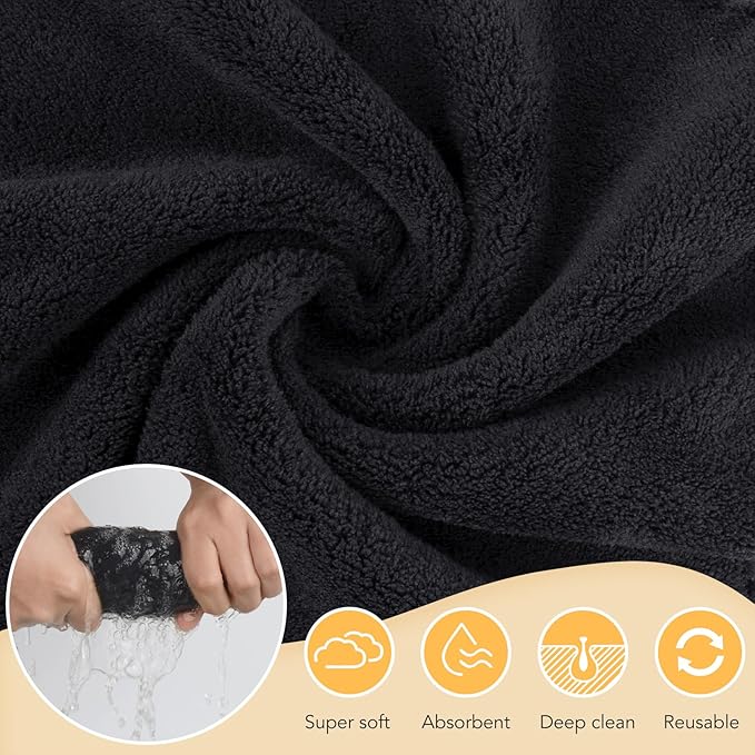 SUNLAND Microfiber Face Cloth Reusable Makeup Remover Facial Cleansing Towel - Image 4