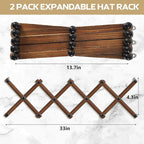 WGFKVAS 2 Pack Accordion Hat Rack - Image 6