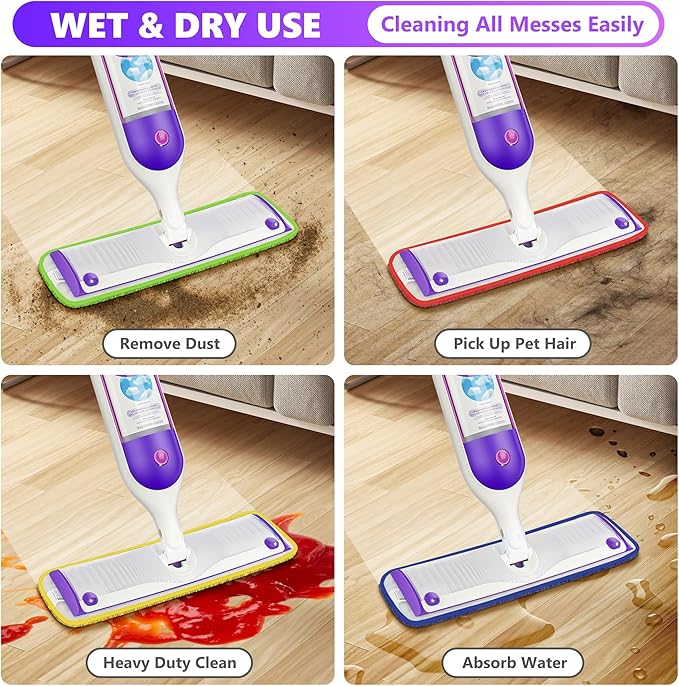 18 Pack Reusable Mop Pads Compatible - Image 4