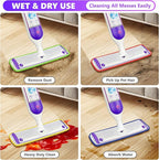 6 Pack Reusable Mop Pads Compatible - Image 6