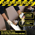 Reli. Contractor Garbage Bags 55 Gallon | 40 Trash Bags | Heavy Duty | Black - Image 3