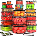 44 Pcs Food Storage Containers by RockBerry